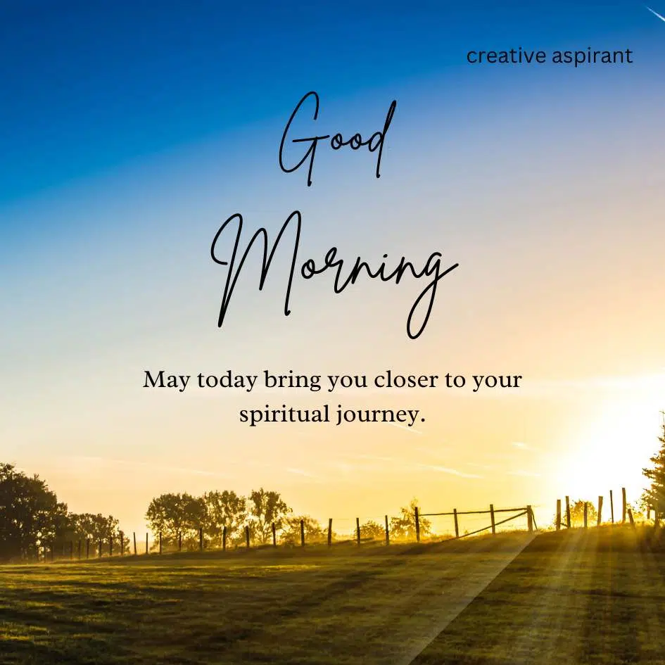 Good Morning spiritual wishing