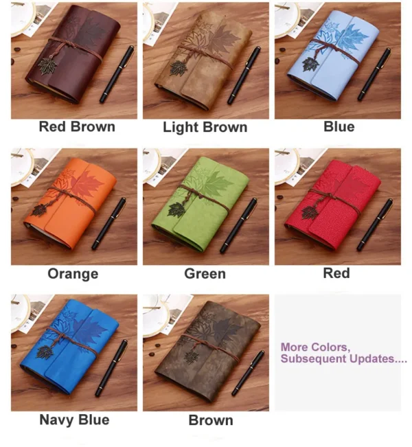 Vintage PU Leather Notebook - A5, A6, A7 Sizes | Journal & Sketchbook - Image 25