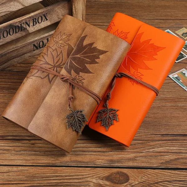 Vintage PU Leather Notebook - A5, A6, A7 Sizes | Journal & Sketchbook - Image 4