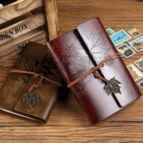Vintage PU Leather Notebook - A5, A6, A7 Sizes | Journal & Sketchbook - Image 6