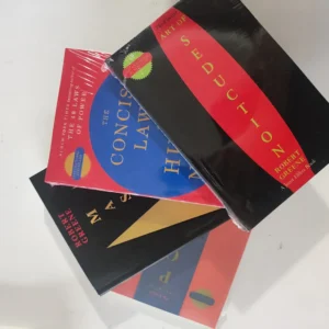 4 Books Set By Robert Greene (The Concise 48 Laws Of Power, The Concise Laws of Human Nature, The Art of Seduction & Mastery: War)