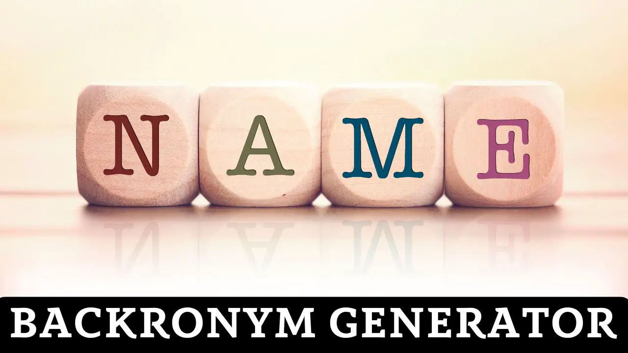 Backronym Generator