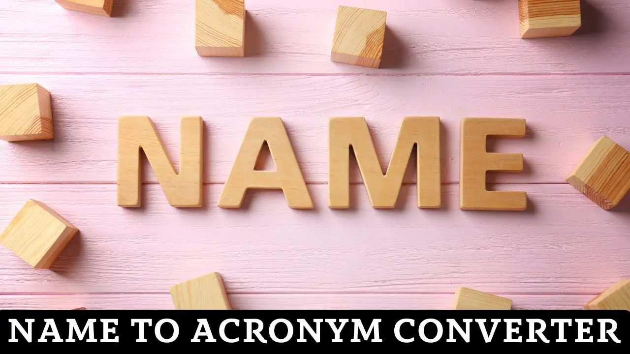 Name to Acronym Converter
