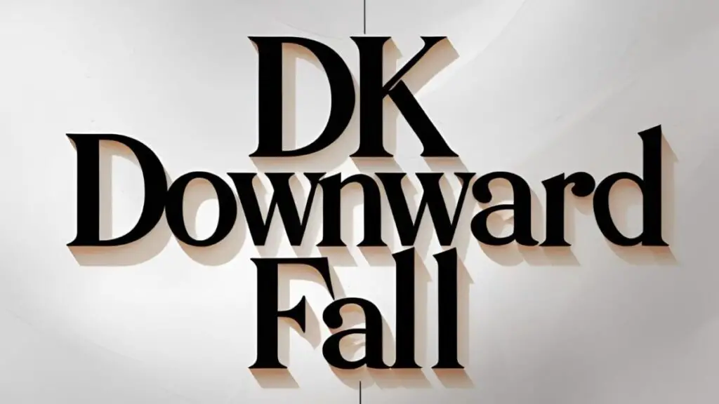 DK Downward Fall Font Generator