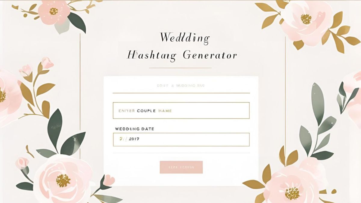 Marriage Hashtag Generator