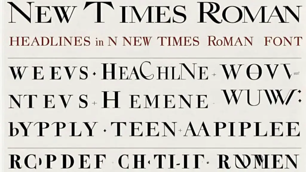 New Times Roman Font Generator