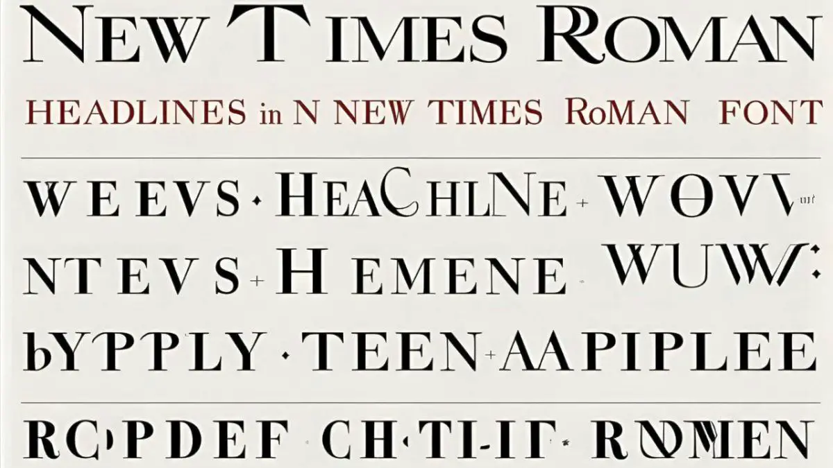 New Times Roman Font Generator