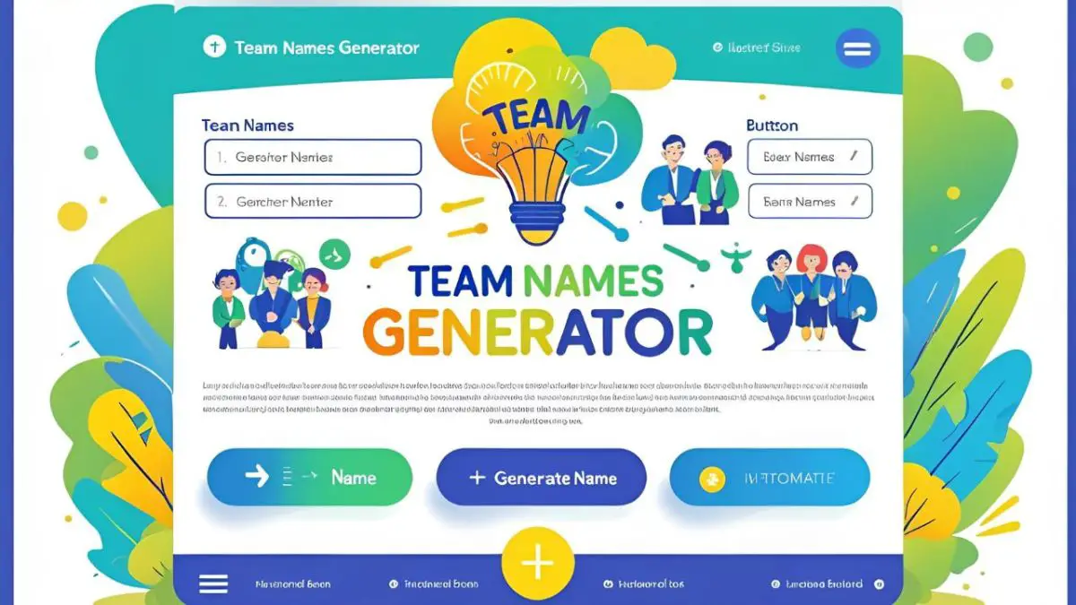 Team name generator using keywords