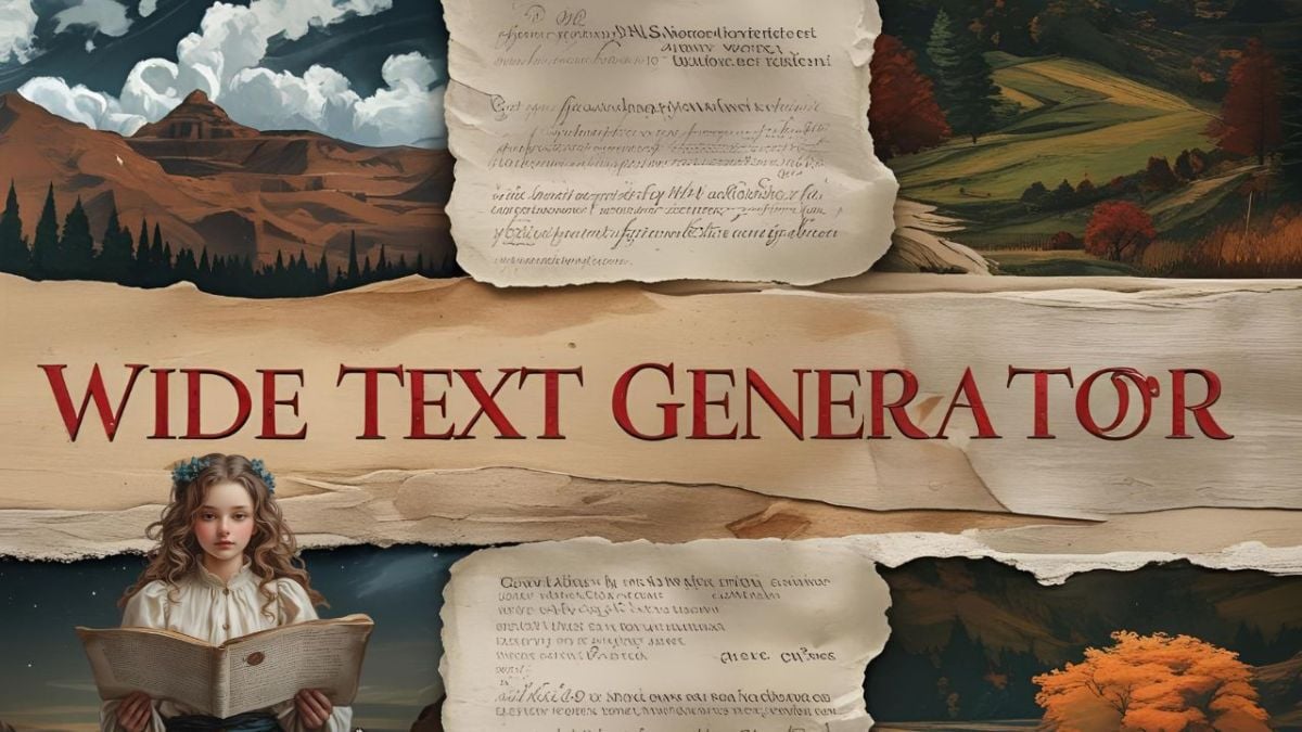 Wide Text Generator
