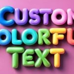 Custom Colorful Text