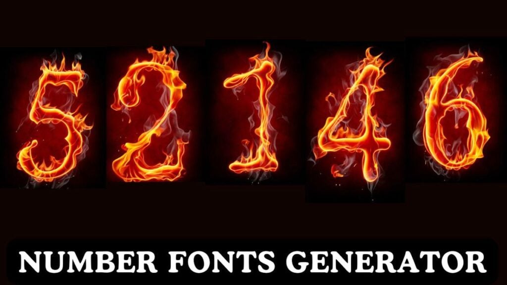 Number Fonts Generator