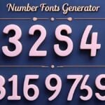 Number Fonts Generator