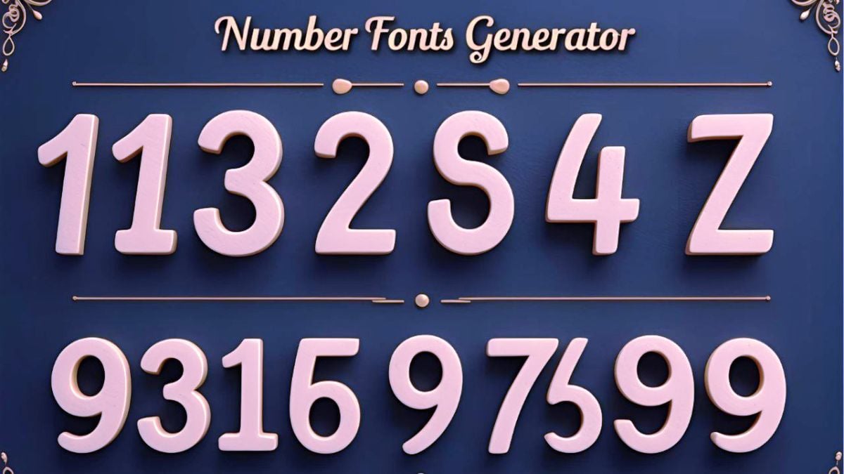 Number Fonts Generator