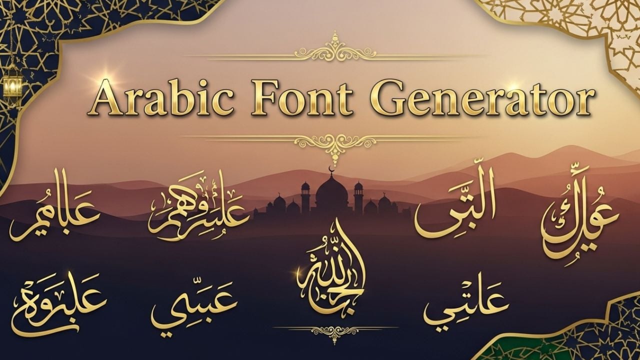 Arabic Font Generator