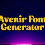 Avenir Font Generator