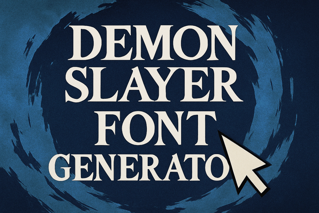Demon Slayer Font Generator