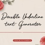 Double Underline Text Generator