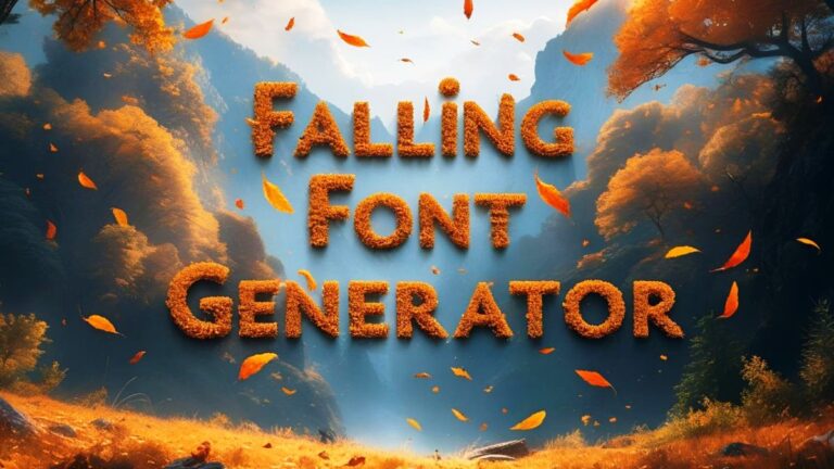 Falling Font Generator