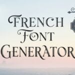 French Font Generator