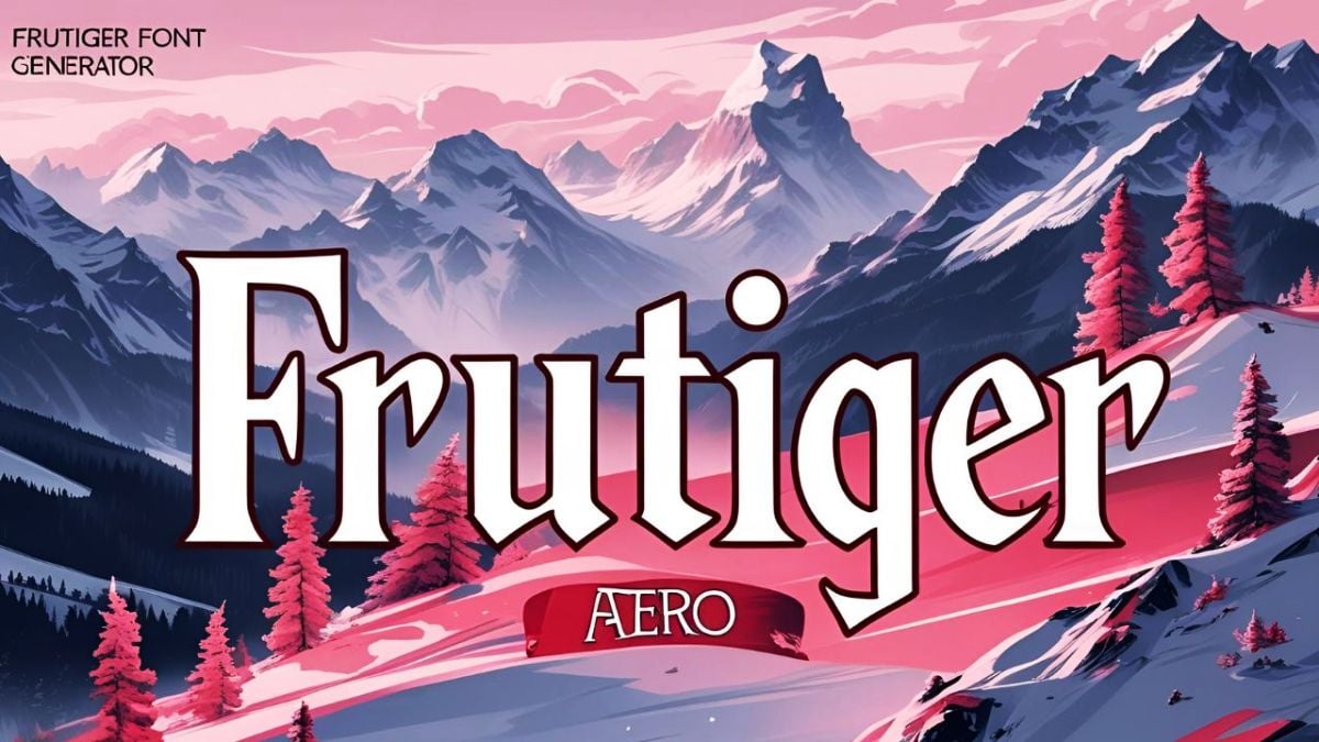 Frutiger Aero Font Generator