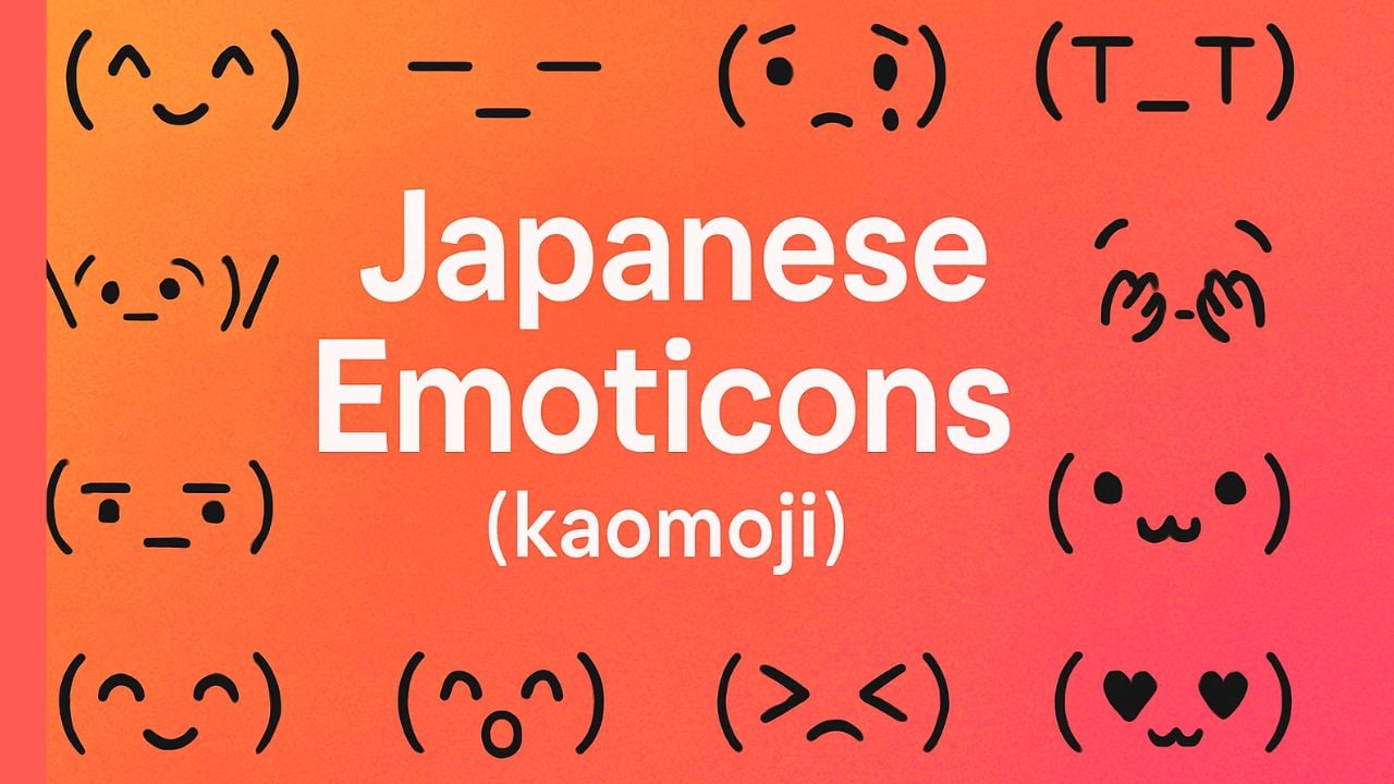 Japanese Emoticons (kaomoji)