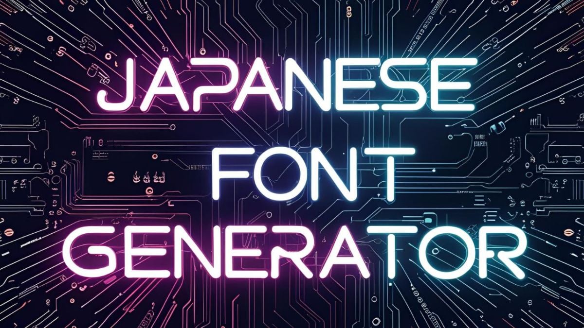 Japanese Font Generator