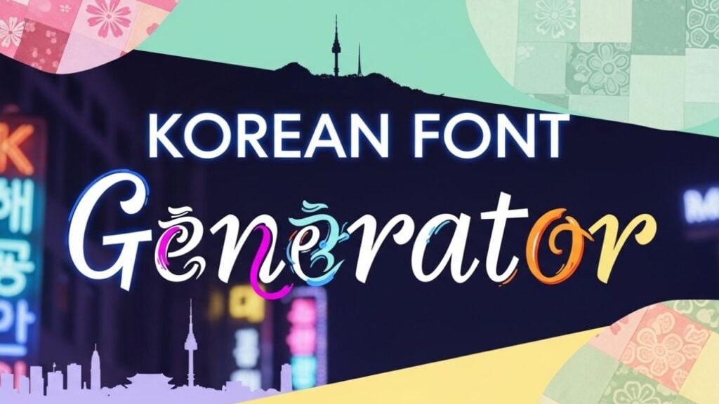Korean Font Generator