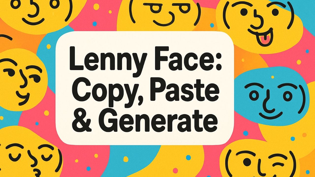 Lenny Face Copy, Paste & Generate