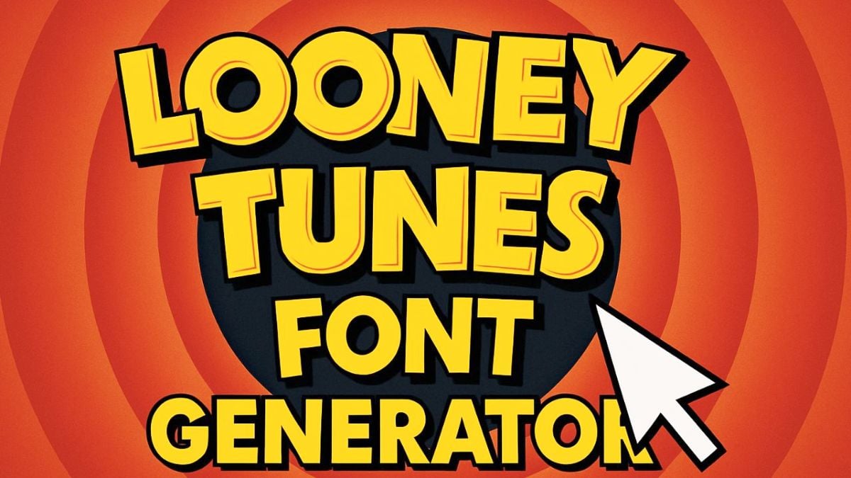 Looney Tunes Font Generator