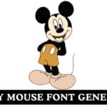 Mickey Mouse Font Generator