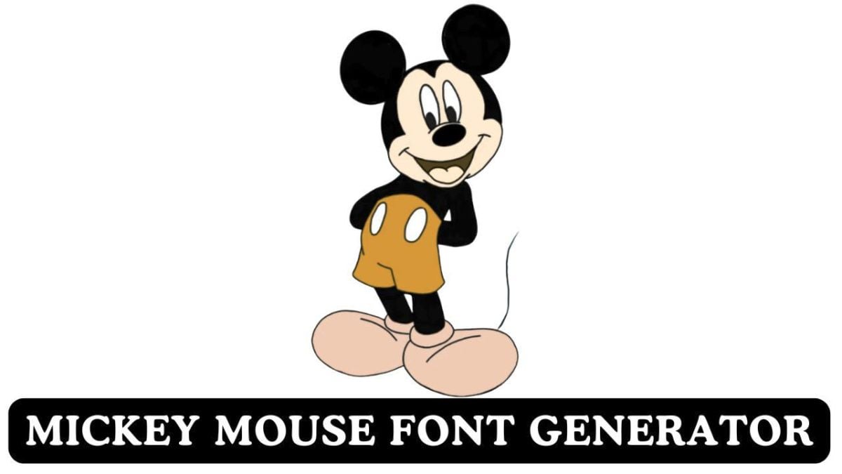 Mickey Mouse Font Generator
