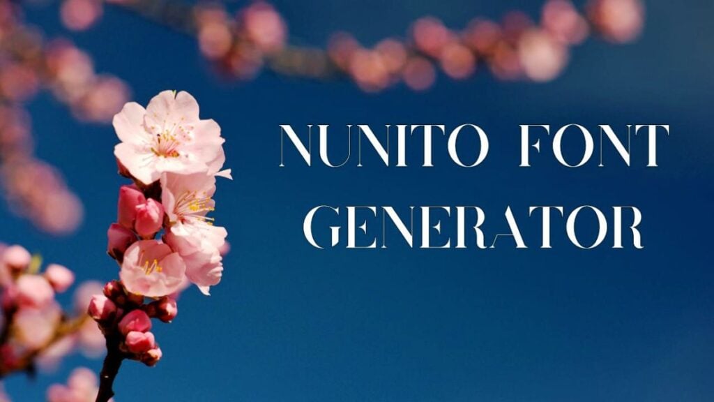Nunito Font Generator