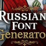Russian Font Generator