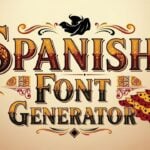 Spanish Font Generator