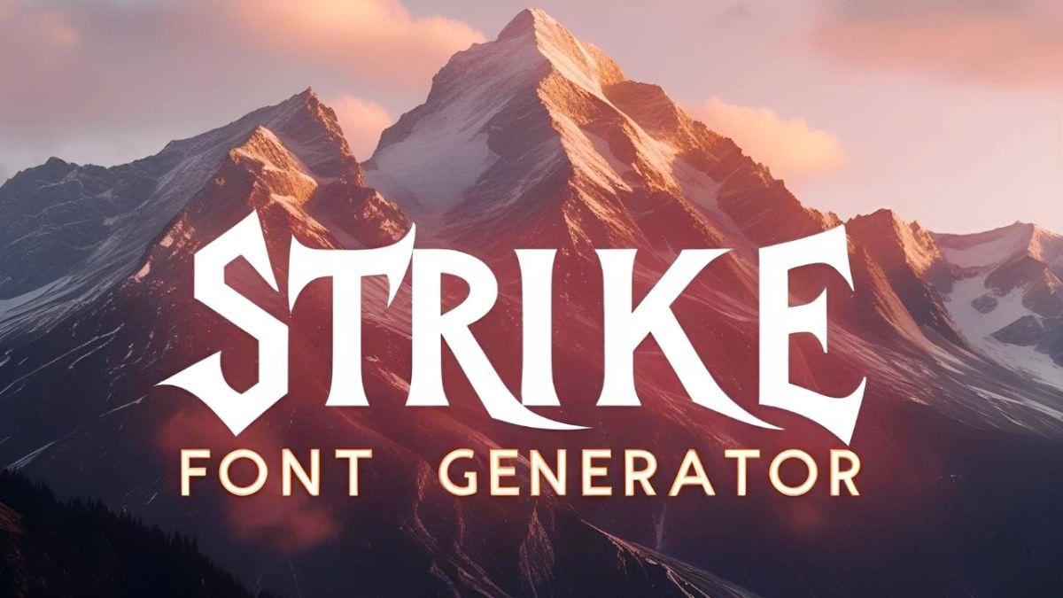 Strike Font Generator
