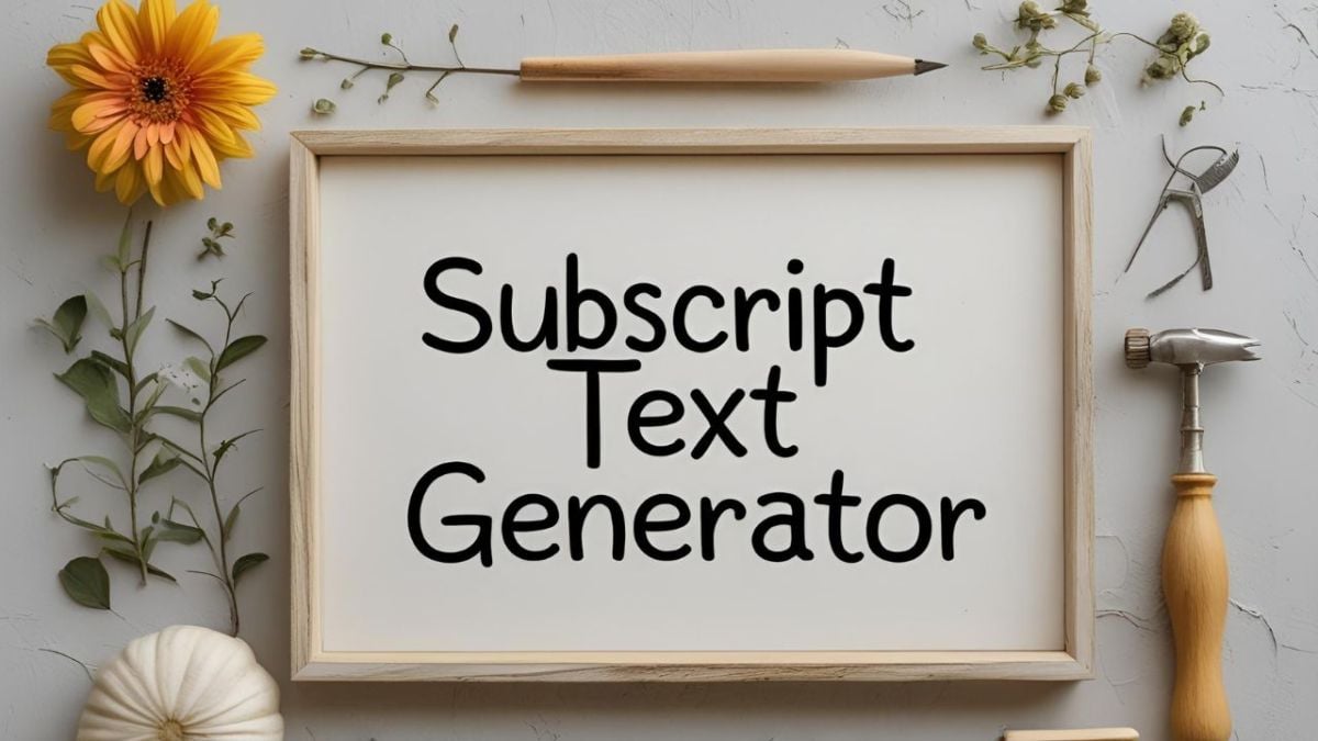Subscript Text Generator