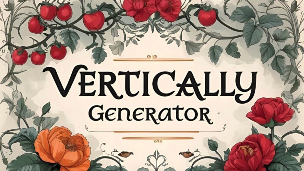 Vertically Font Generator