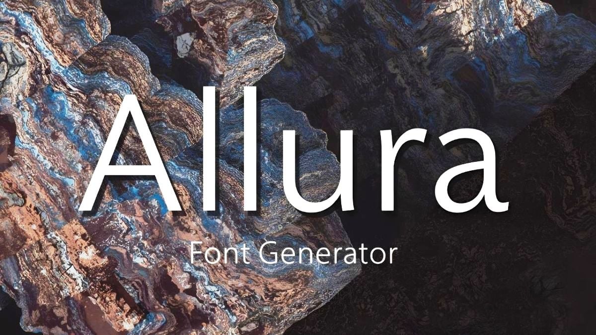 Allura Font Generator