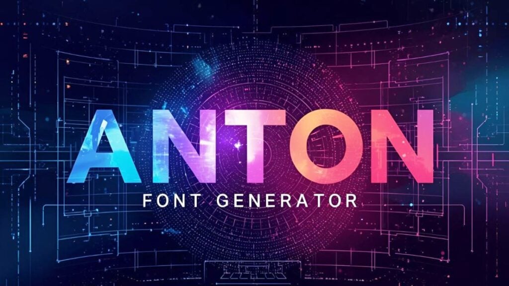 Anton Font Generator