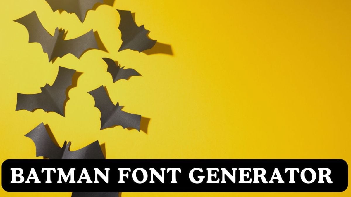 Batman Font Generator