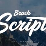 Brush Script Font Generator