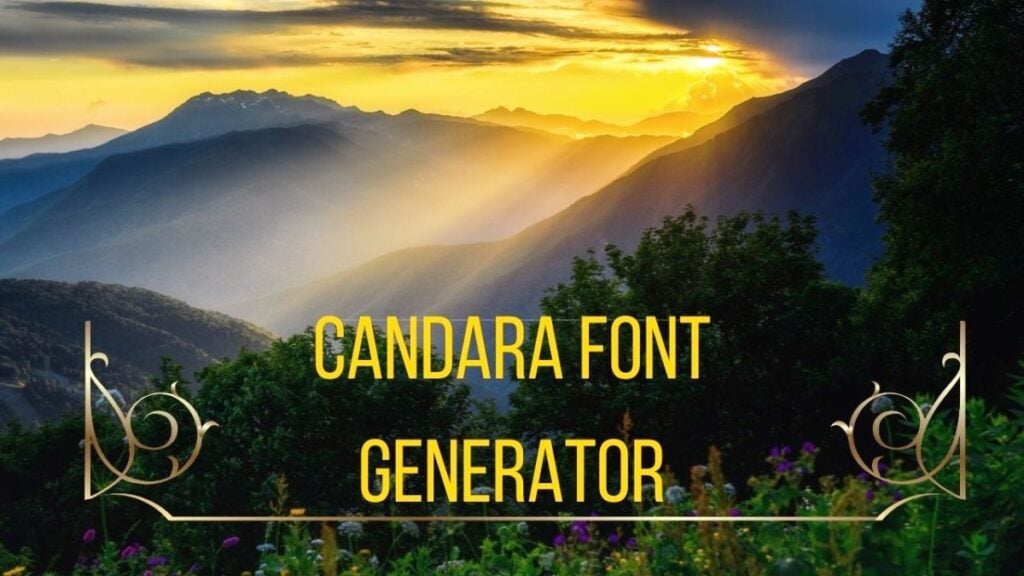 Candara Font Generator