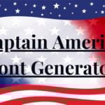 Captain America Font Generator