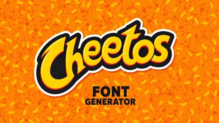 Cheetos Font Generator