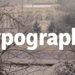 Typography Font Generator
