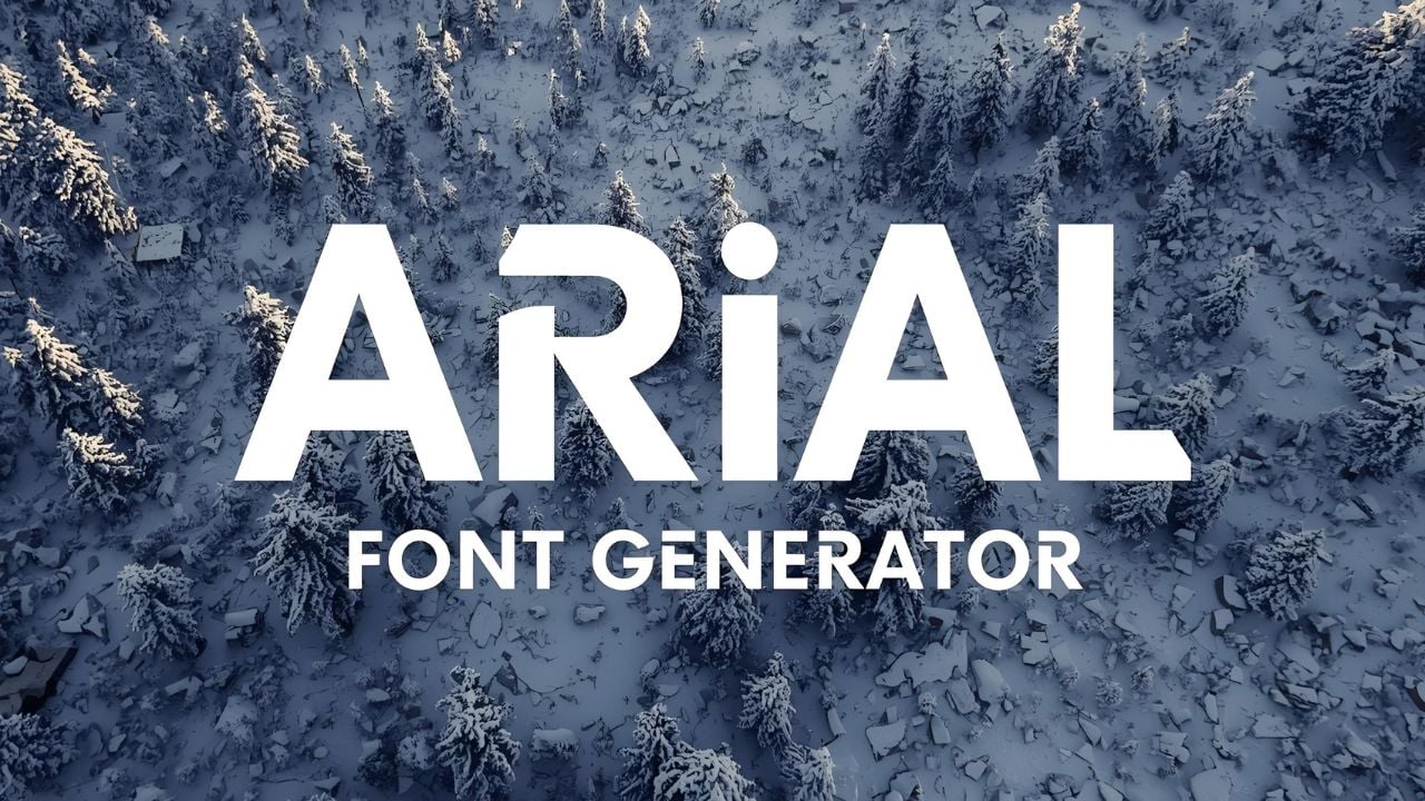 Arial Font Generator