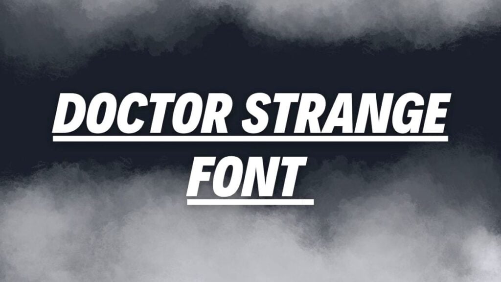 Doctor Strange Font Generator