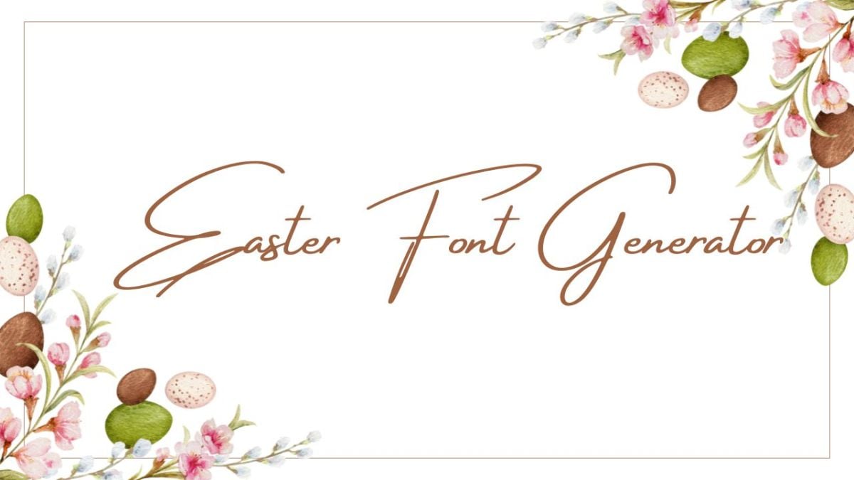 Easter Font Generator