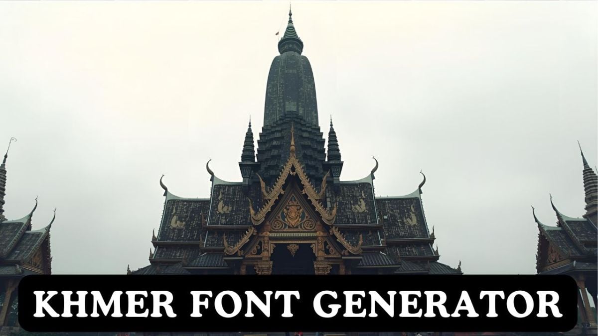Khmer Font Generator