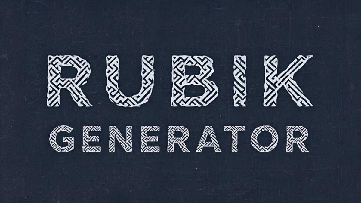 Rubik Font Generator (Free Download)
